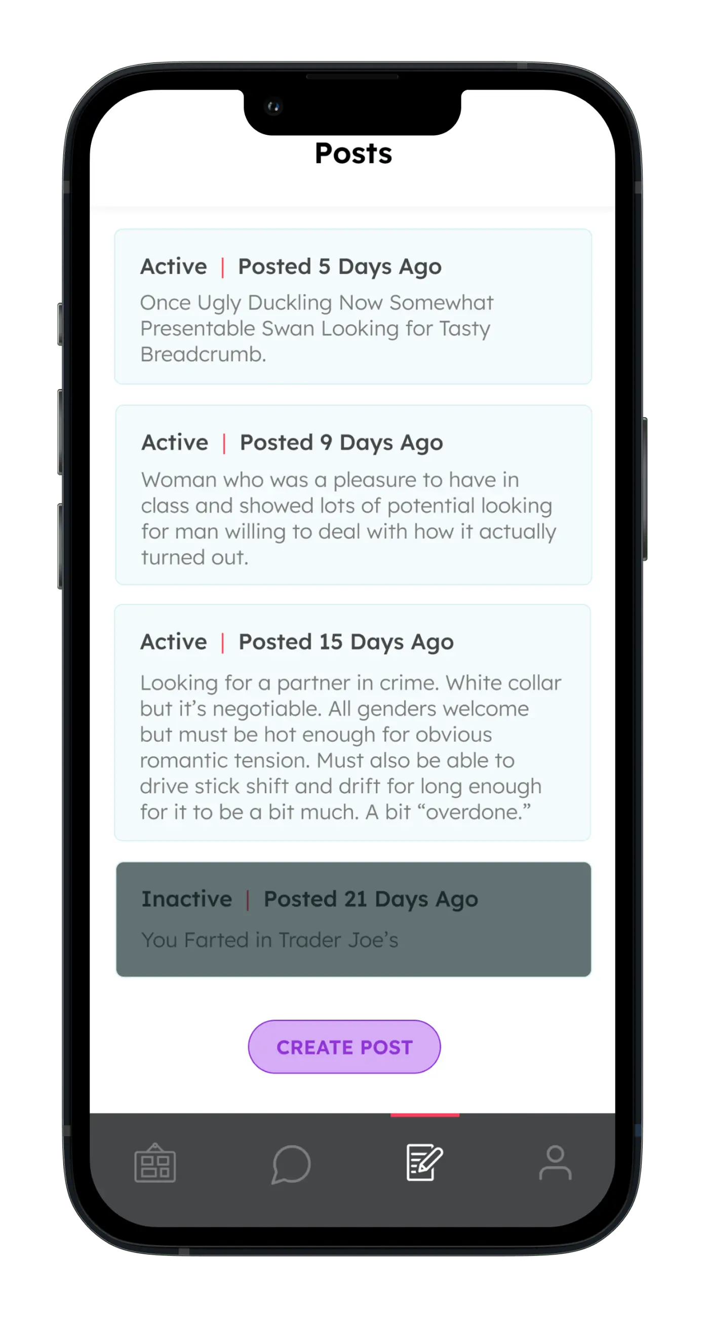 AseeksB app - post up to seven posts at once